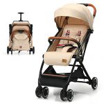 BABY JOY Lightweight Baby Stroller, Compact Toddler Travel Stroller for Airplane, Infant Stroller w/ 5-Point Harness