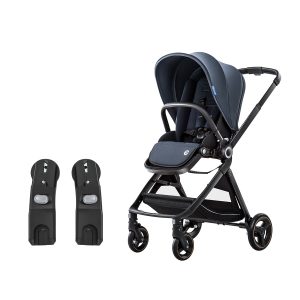 Travel System Lightweight Compact Baby Stroller with Reversible Seat Car Seat Adapters for Newborns and Toddler