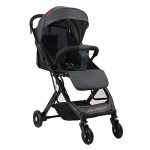 Foldable Compact Travel Strollers - Convenient Strollers with Baby Sleeping Chairs, One Hand Fold, Extra Storage (Black)