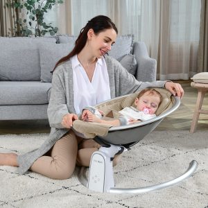 Election Baby Rocking Chair Free Shipping Baby Swing LED touch screen Baby Bouncer Bluetooth Control Baby Cradle 0-12M